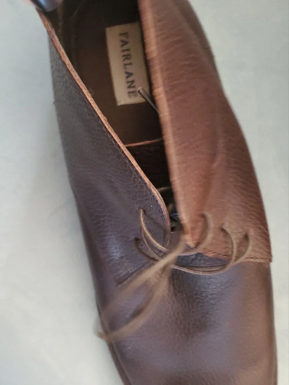 10.5 Men's Brown Leather Chukka Boots — Classic Lace-Up Comfort..STITCH FIX